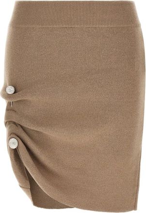 Giuseppe Di Morabito Rokken, Dames, Bruin, S, Wol, Gebreide Rok
