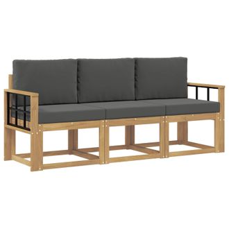 vidaXL Conjunto De Sof&aacute;s De Exterior 3 Pcs Vidaxl