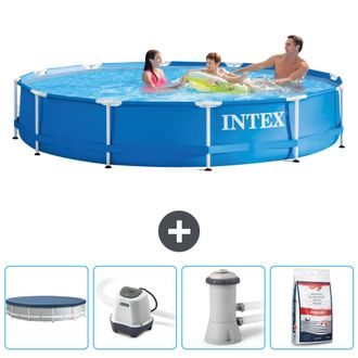 Intex Piscina Con Estructura Redonda - 366x76 Cm - 7-piezas Scb53