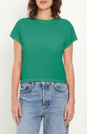 Michael Stars Grayson Chopped Crewneck T-Shirt in Maldives Green at Nordstrom