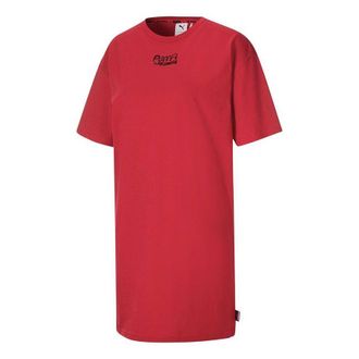 Puma (WMNS) PUMA x Mr Doodle Short Sleeve Dress Red 530656-22