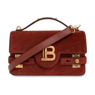 Balmain Handbags, female, Brown, Size: ONE SIZE B-Buzz 24 Handbag