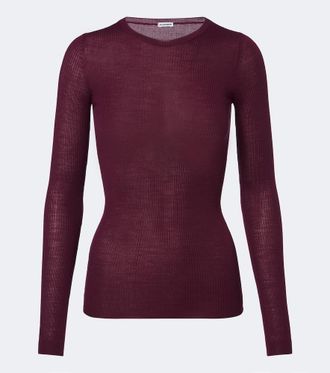 Jil Sander Ribbed-knit wool sweater