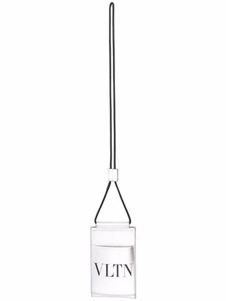 Valentino Garavani Clutch con cordino - Argento