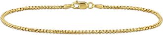 Delmar Round Box Link Bracelet, 1.60mm in Gold at Nordstrom Rack