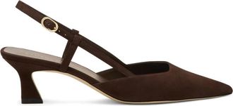 Stuart Weitzman Vinnie 50 Slingback - Dames - Pumps - Bruin - 36 1/2 EU - Schoenen