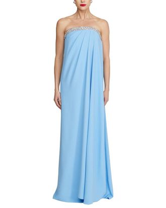 Halston Heritage Fleur Strapless Gown