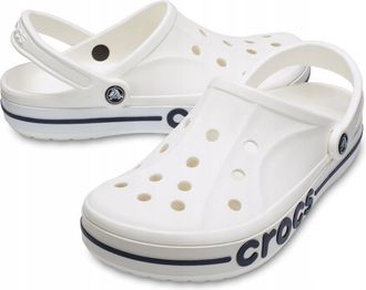 OEM Zueco Crocs Bayaband 205089 M7 I Eu 3940 I W9 Blanco Marino