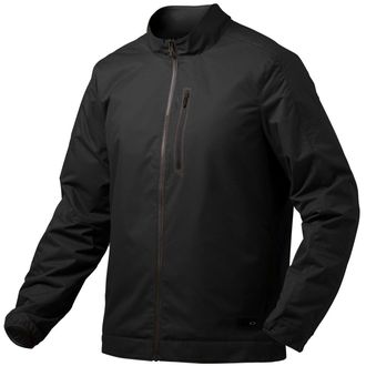 Oakley Mens City Performance Bomber Jacket, Blackout, Medium