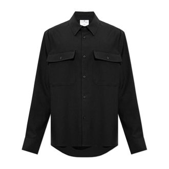 Courr&egrave;ges Hombre, Camisas, Negro, Talla: S