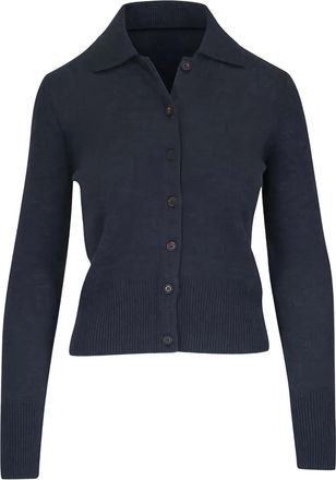 Le Kasha Cardigan con bottoni e colletto - Grigio