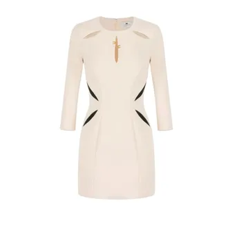 Elisabetta Franchi Mujer, Vestidos, Beige, Talla: XL