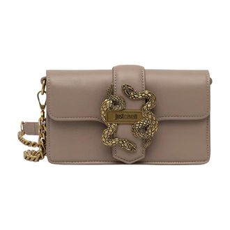 Just Cavalli Dames, Tassen, Beige, Maat: ONE Size Leer