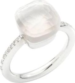 POMELLATO Classic Nudo Ring - Dames - Ringen - Wit - 50 MM - Accessoires