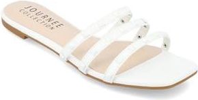 Journee Collection Camarie Sandal in White at Nordstrom Rack, Size 9.5