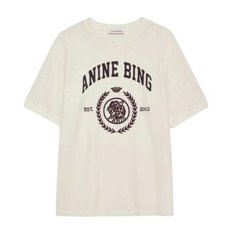 Anine Bing Dames, Tops, Beige, Maat: S Katoen