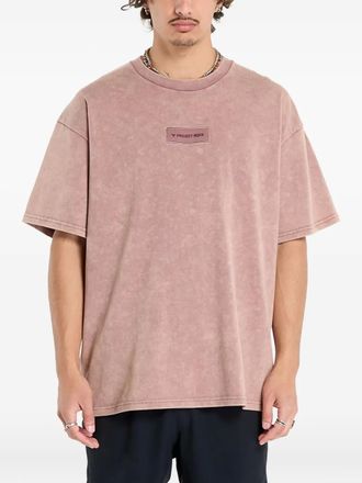 Under Armour Project Rock T-shirt met patch - Roze