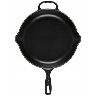 LE CREUSET Padella in Ghisa Emaillata Nera Matt 23 cm