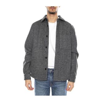 Only & Sons Micah Overshirt - Heren - Zomerjassen - Grijs - S - Katoen - Jassen