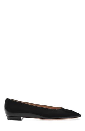 Gianvito Rossi Amelia Flat in Black Nappa at Nordstrom, Size 37.5