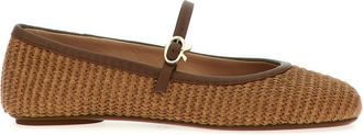 Gianvito Rossi Brown Carla Ballet Flats