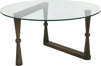 Dmora Mesa De Caf&eacute; Dpobeg, Mesa De Centro Baja, Revistero Para Sof&aacute;, Estante De La Sala De Estar, 80x80h41 Cm, Nuez - Dmora