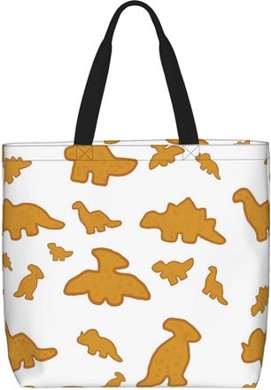 Generic Women Handbag Cute Dinosaur Chicken Women Tote Bag Large Capacity Waterproof Beach Travel Bags, For School, Christmas, Graduation, Holiday, Daily