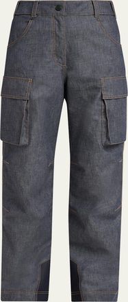 Moncler Padded Denim Ski Pants