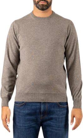 FILIPPO DE LAURENTIIS Trui met ronde hals - Heren - Ronde hals truien - Beige - 2XL - Kasjmier - Truien & Vesten