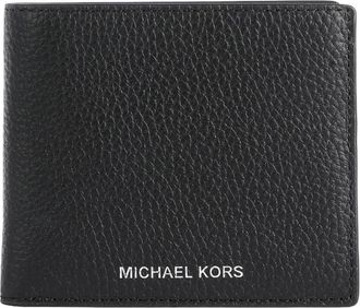 Michael Kors Hudson Slim Billfold Portemonnee - Heren - Portefeuilles - Zwart - ONE Size - Leer - Accessoires