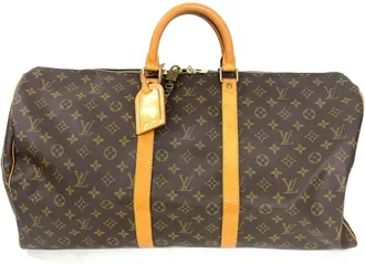 Louis Vuitton Brown Monogram Canvas Boston Bag (Pre-Owned)