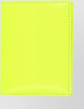 Comme Des Garçons fluorescent leather bi-fold cardholder