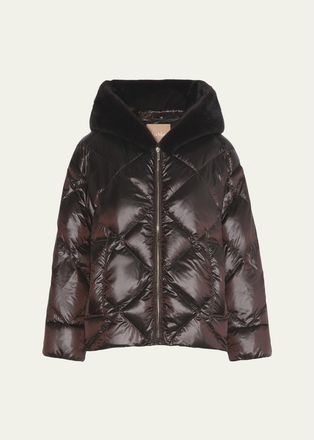 Max Mara The Cube Hooded Down Jacket