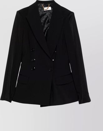 Elisabetta Franchi double-breasted jacket with belted waist