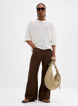 Djab Mens Heavy twill 5-pocket pant Relaxed flare fit Imported from Seoul