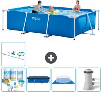 Intex Piscina Con Estructura Rectangular - 300x200x75 Cm - 7-piezas S21123