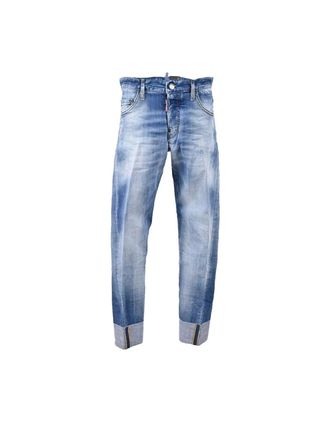 Dsquared2 Mens Dsquared2 Sexy Twist Jean Light Blue Denim Pants - Size: 34/32