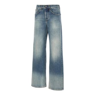 Dondup Jeans, Dames, Blauw, W30, Denim, Jacklyn Wide Jeans