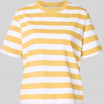 Selected Boxy Fit T-Shirt aus reiner Baumwolle Modell ESSENTIAL in Hellgelb, Gr&ouml;&szlig;e XS