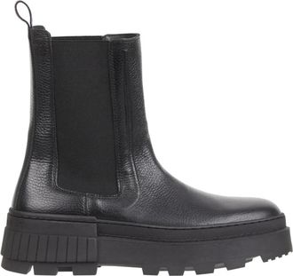 Tommy Hilfiger Chunky Chelsea Booties - Heren - Chelseaboots - Zwart - 41 EU - Leer - Schoenen