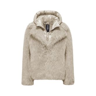 Bomboogie Faux Fur & Shearling Jackets, female, Beige, Size: S Paris Coat