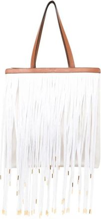 Moschino Tassen, Dames, Wit, ONE Size, Beige Top Handvat Tas