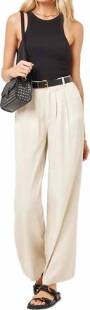 L*Space Rhodes Straight Leg Pants In Oyster