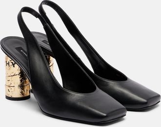 Givenchy Tape 85 leather slingback pumps