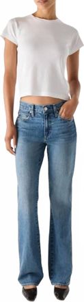 Amo Marcenia Mid Rise Slouchy Bootcut Jean In Murmur