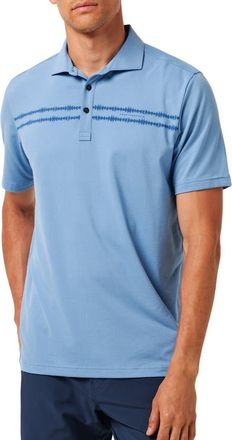Travis Mathew Sunbeam Chest Stripe Polo in Pacific Coast at Nordstrom Rack, Size Xxx-Large