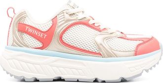Twin-Set Sneakers con design color-block - Bianco