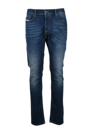 Diesel Blue Tepphar Slim Fit Cotton Elastane Jeans