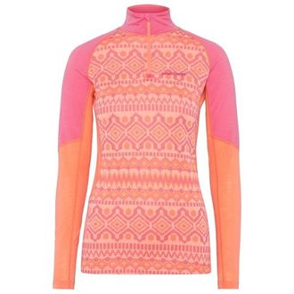 Kari Traa Malia Half Zip Merinounterw&auml;sche f&uuml;r Damen | rot