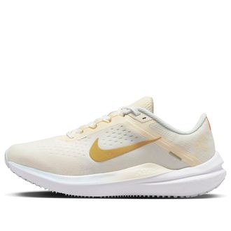 Nike (WMNS) Nike Air Zoom Winflo 10 Running Shoes White Sail Buff Gold FV3636-171